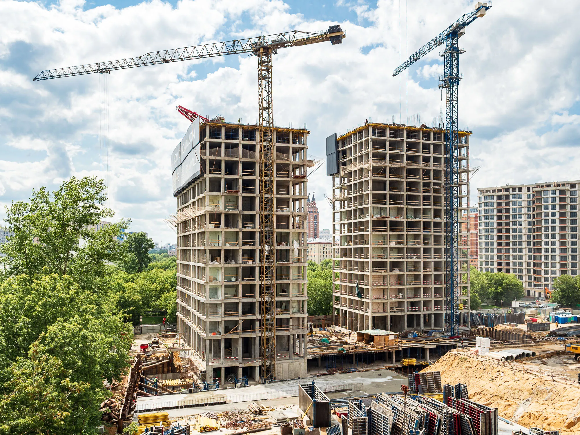 ЖК Инди Тауэрз ход строительства
