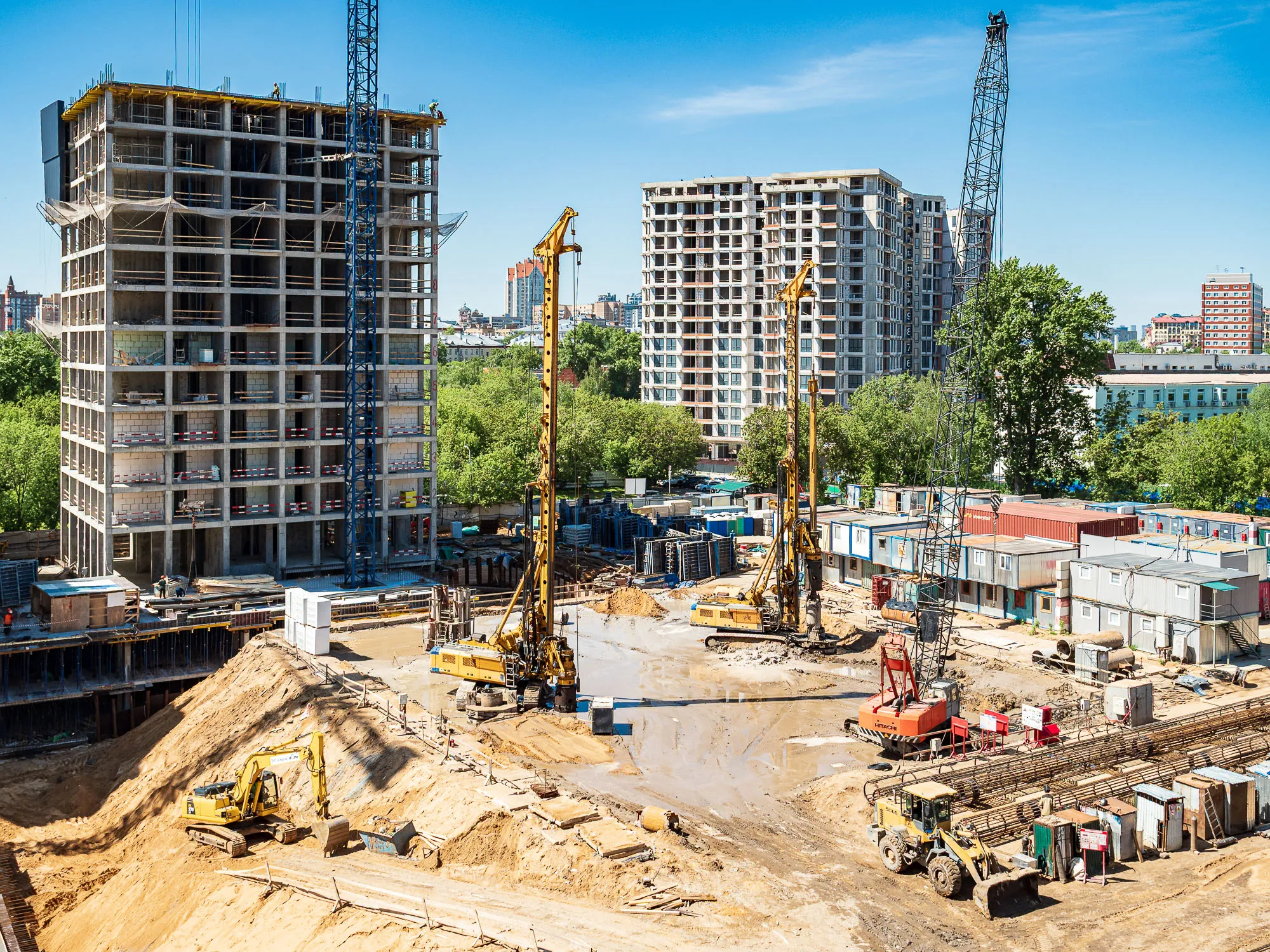 ЖК Инди Тауэрз ход строительства