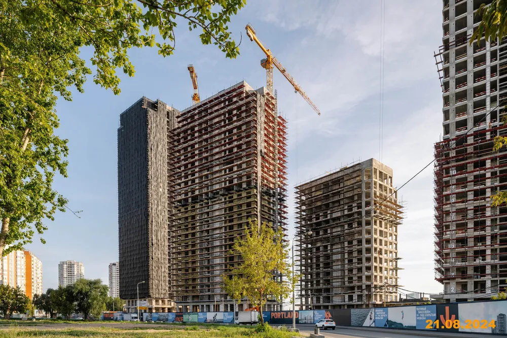 ЖК Portland (Портланд) ход строительства