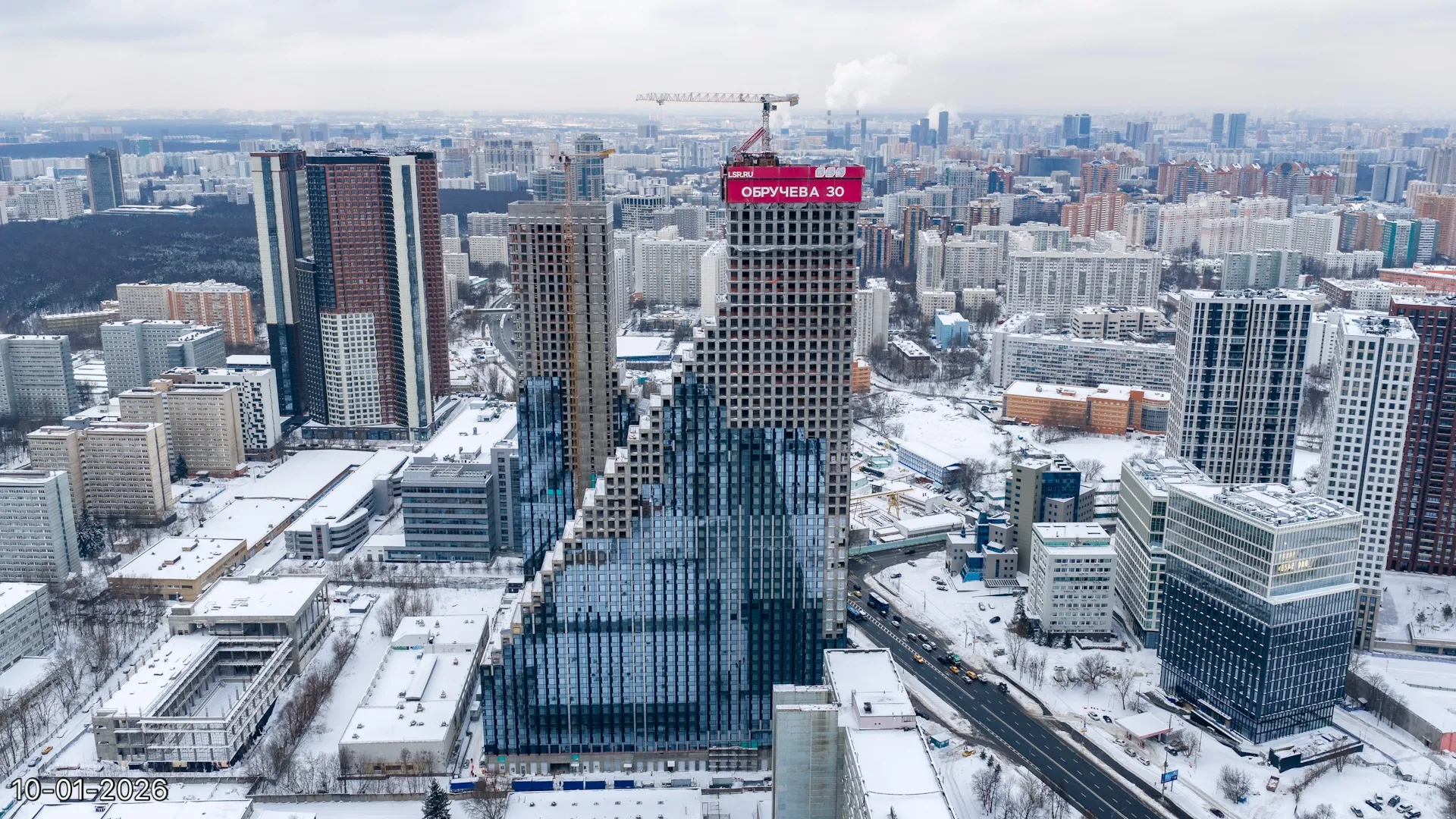 ЖК Обручева 30 ход строительства
