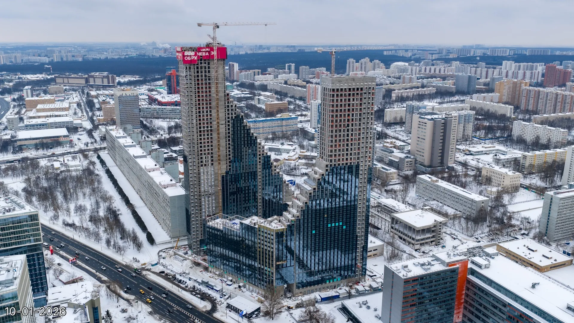 ЖК Обручева 30 ход строительства