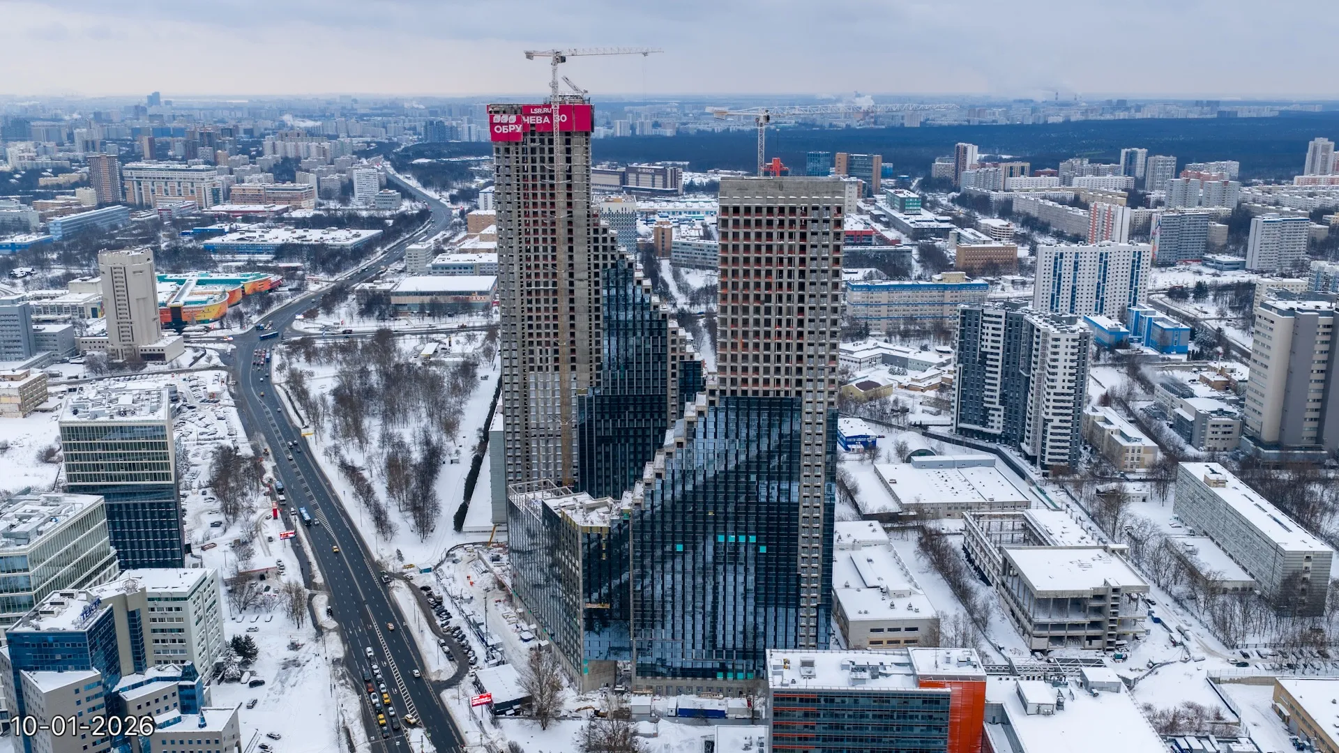 ЖК Обручева 30 ход строительства