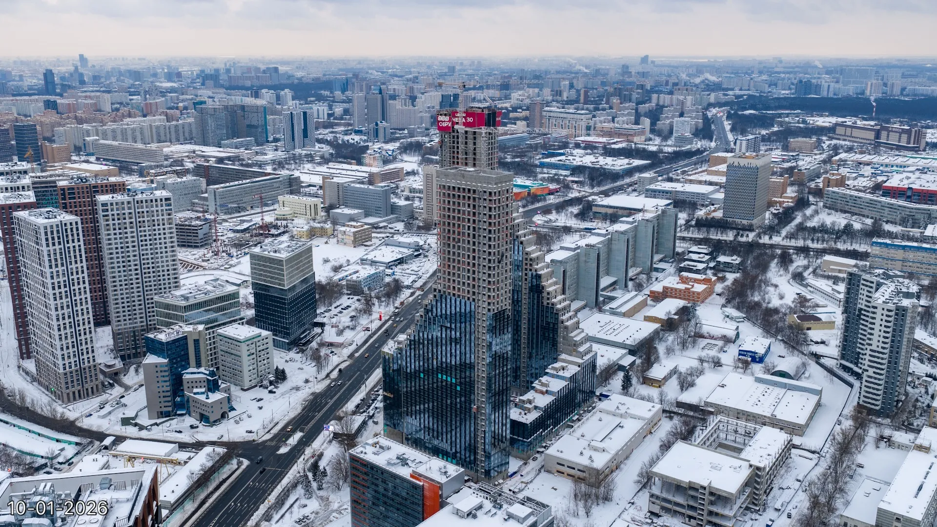 ЖК Обручева 30 ход строительства