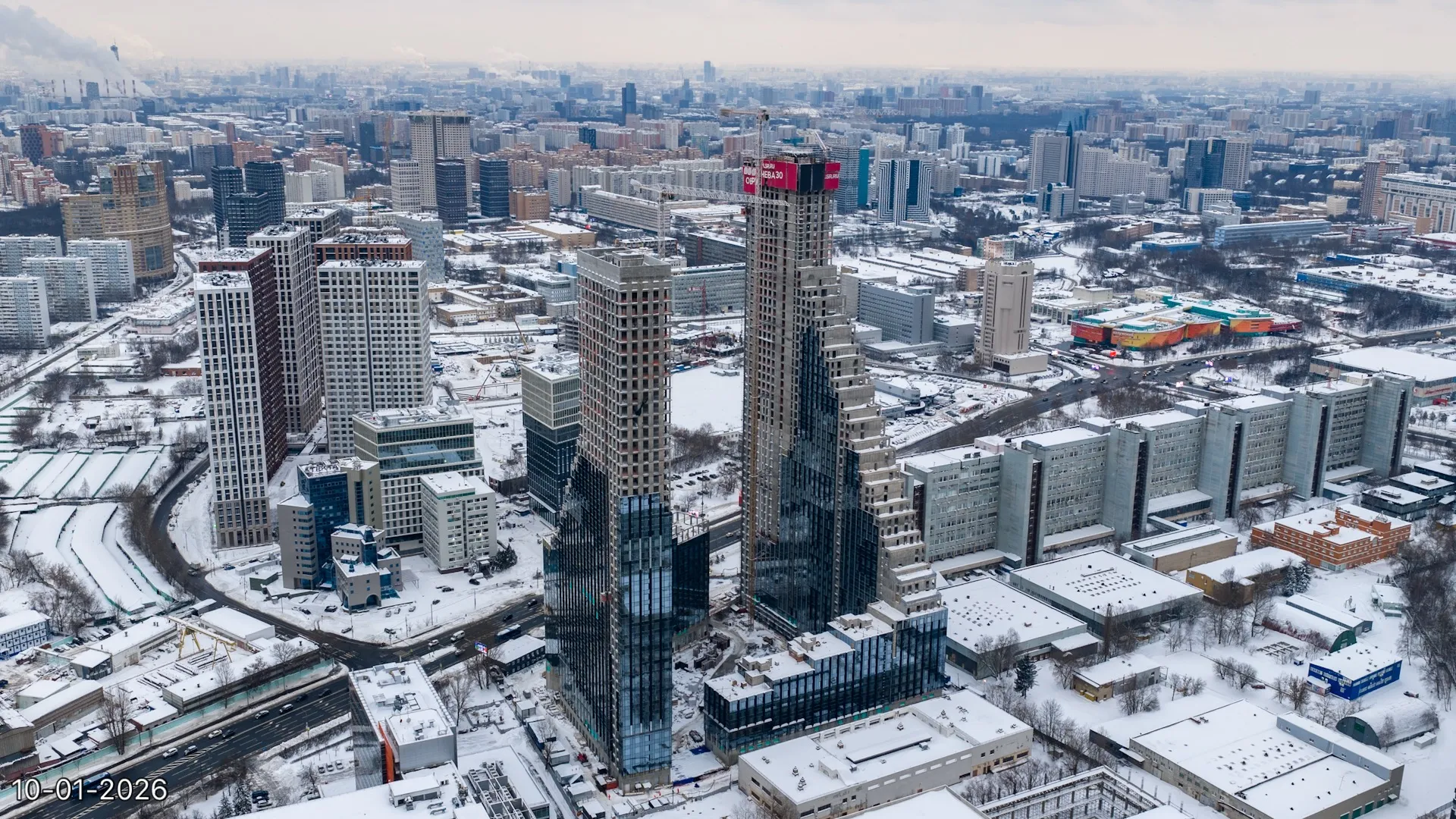 ЖК Обручева 30 ход строительства