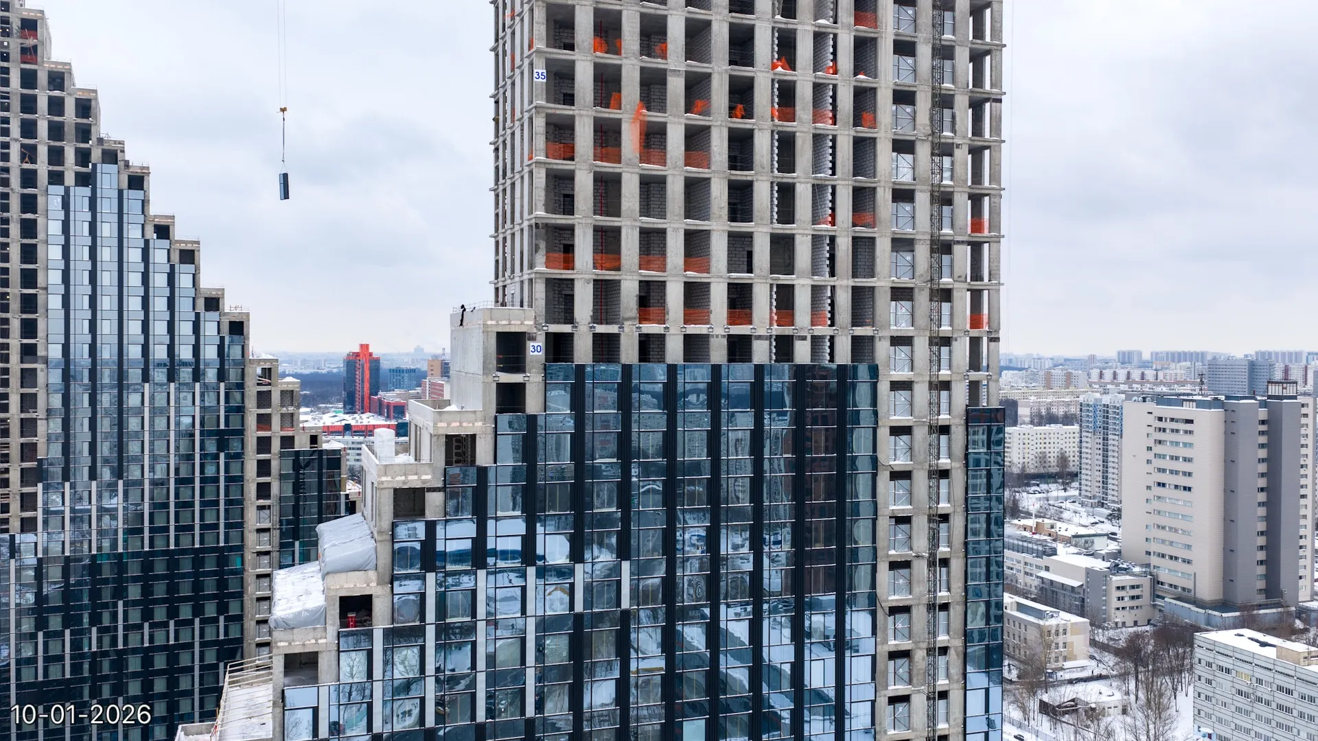 ЖК Обручева 30 ход строительства