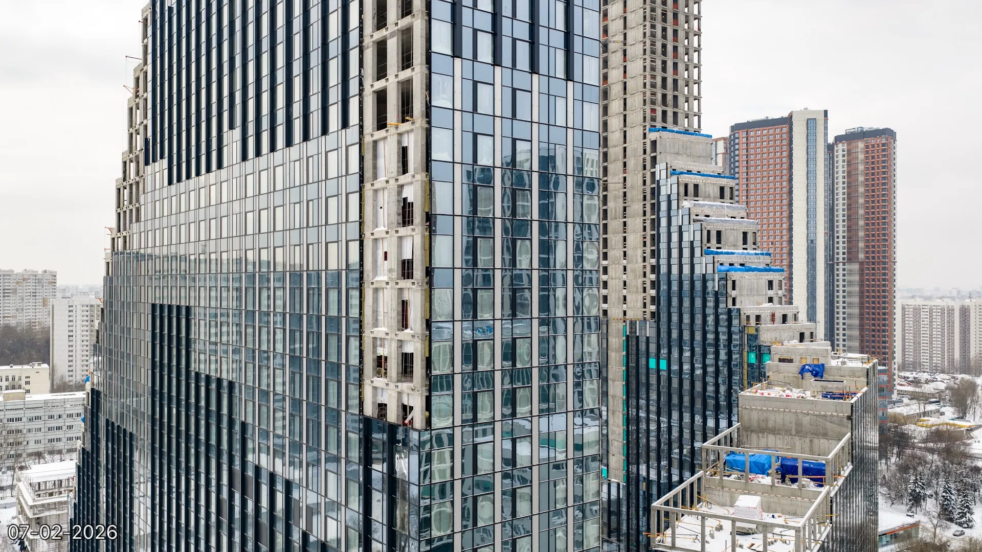 ЖК Обручева 30 ход строительства