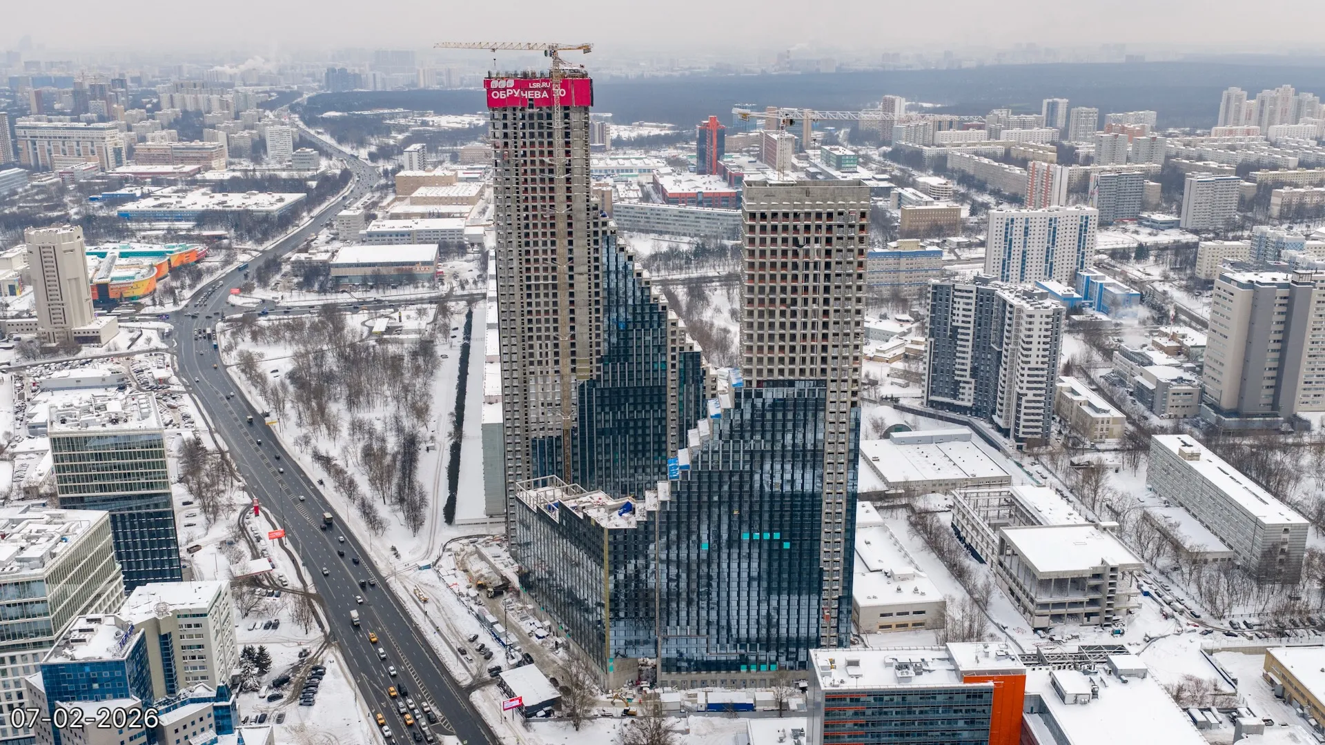 ЖК Обручева 30 ход строительства