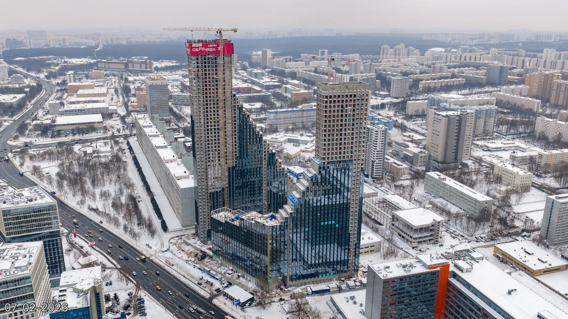 ЖК Обручева 30 ход строительства