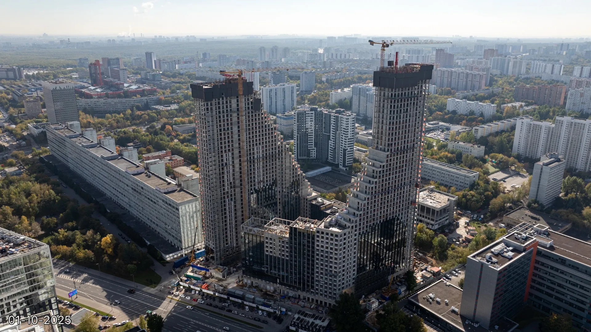 ЖК Обручева 30 ход строительства