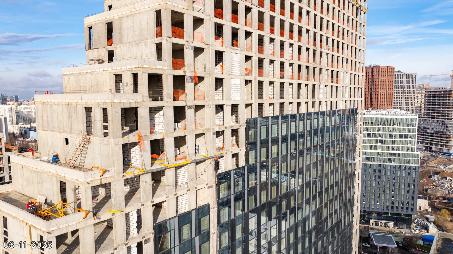 ЖК Обручева 30 ход строительства