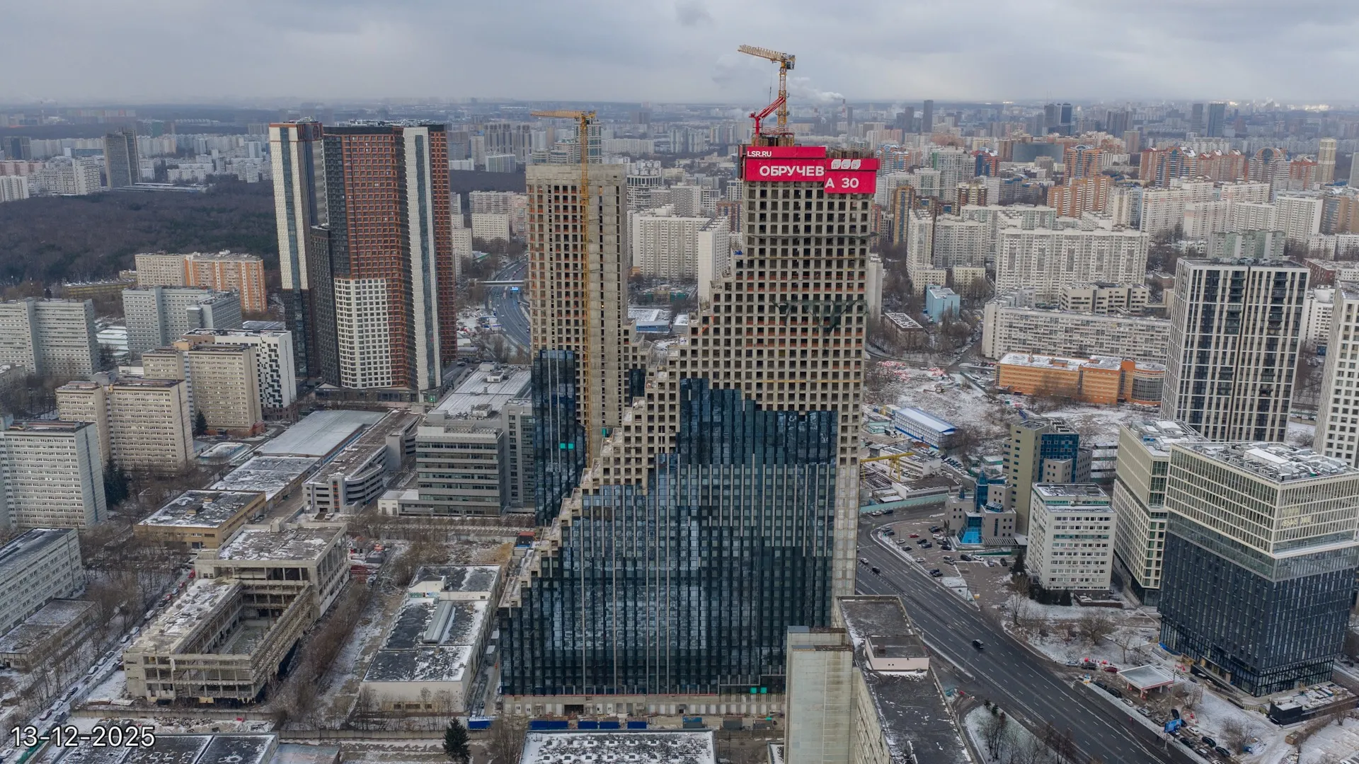 ЖК Обручева 30 ход строительства