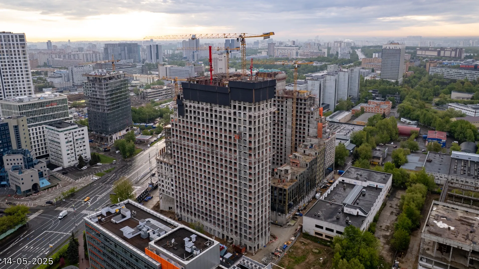 ЖК Обручева 30 ход строительства