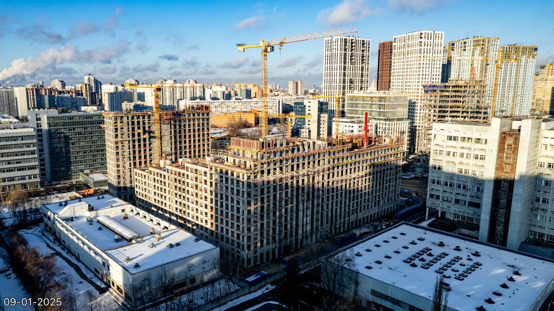 ЖК Обручева 30 ход строительства