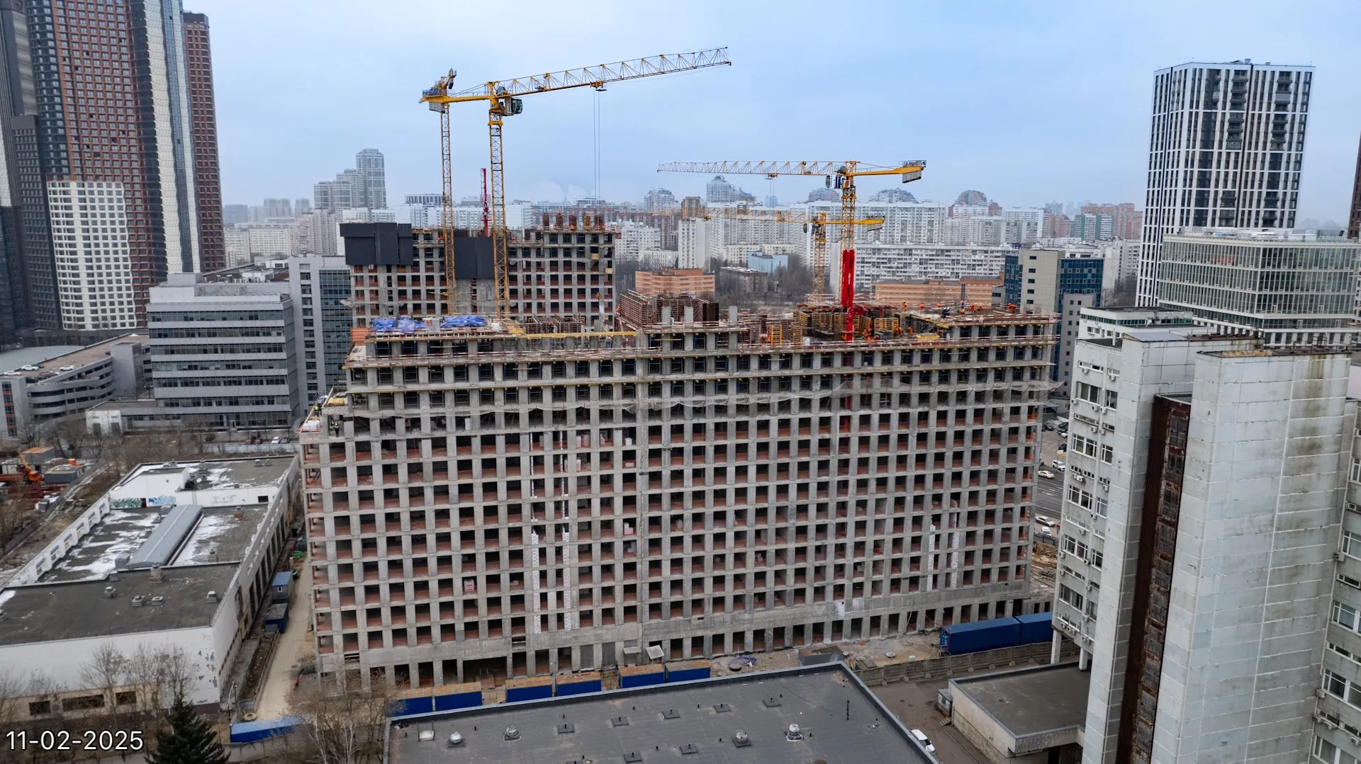 ЖК Обручева 30 ход строительства