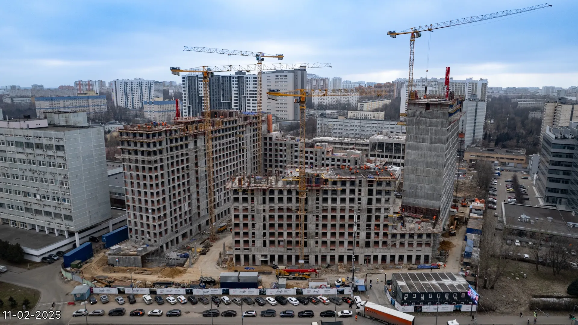 ЖК Обручева 30 ход строительства