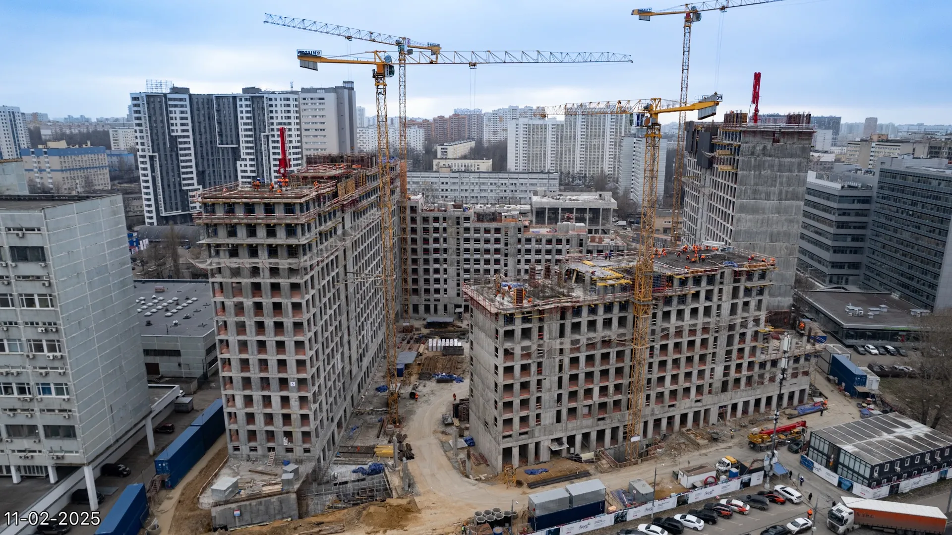 ЖК Обручева 30 ход строительства