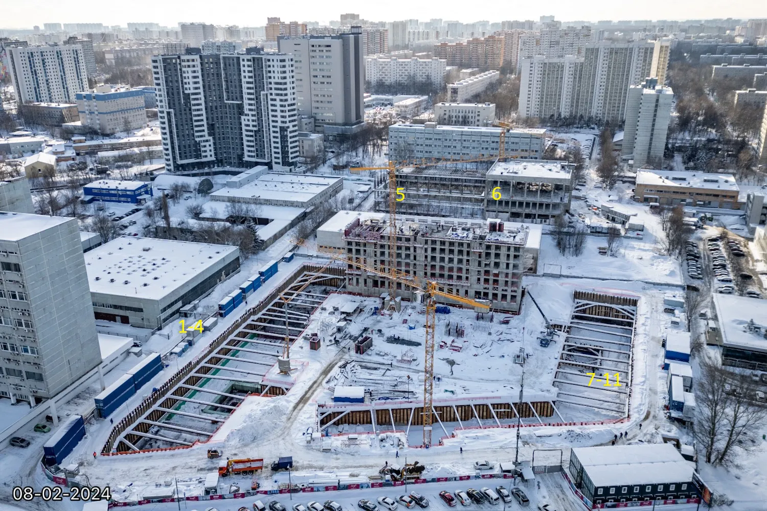 ЖК Обручева 30 ход строительства