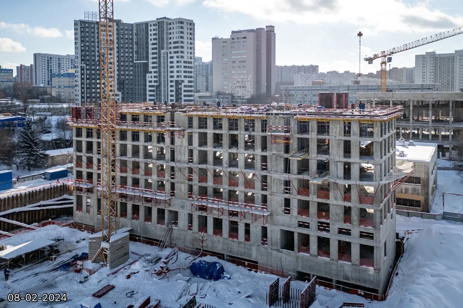 ЖК Обручева 30 ход строительства