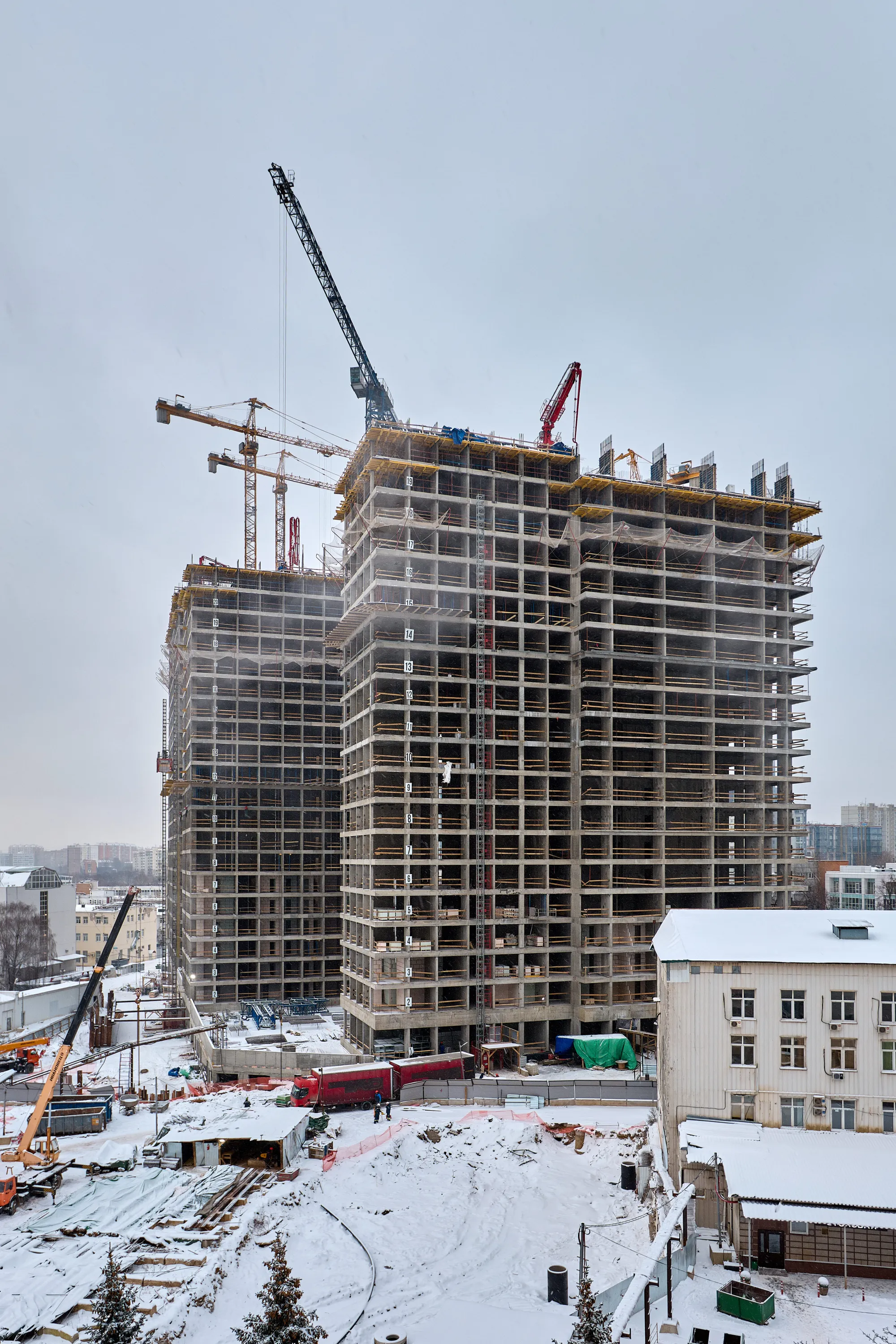 ЖК «1-й Нагатинский» ход строительства