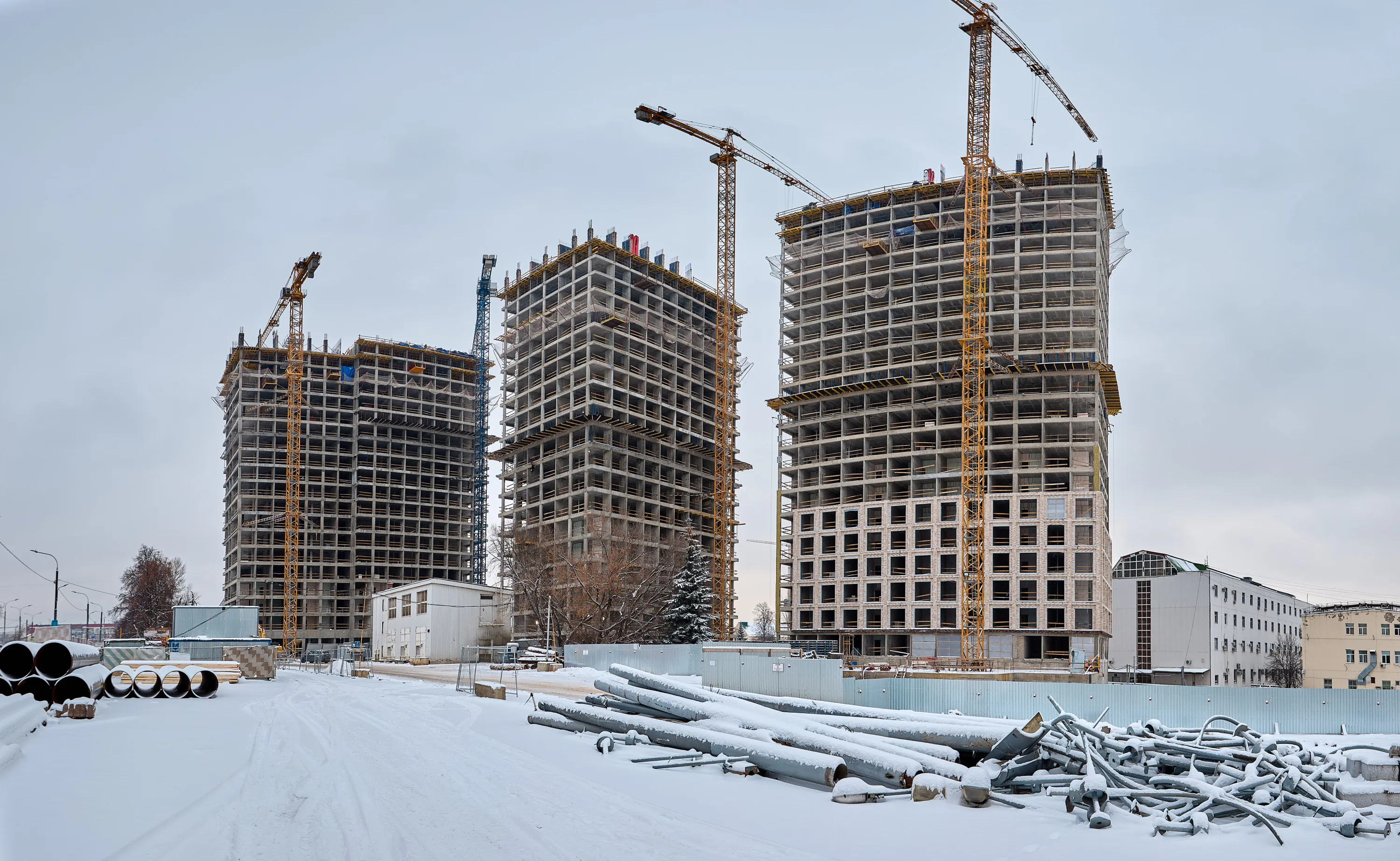 ЖК «1-й Нагатинский» ход строительства