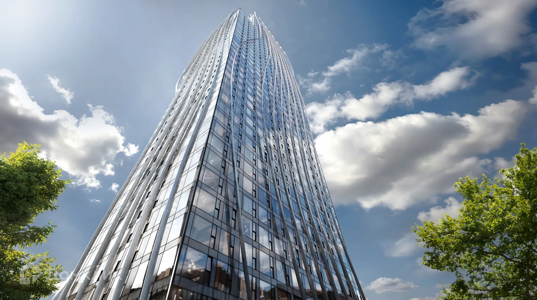 Планировка 3-комнатной квартиры 87.3 м² в ЖК Зе Лот от Аквилон, г. Москва — фото 3