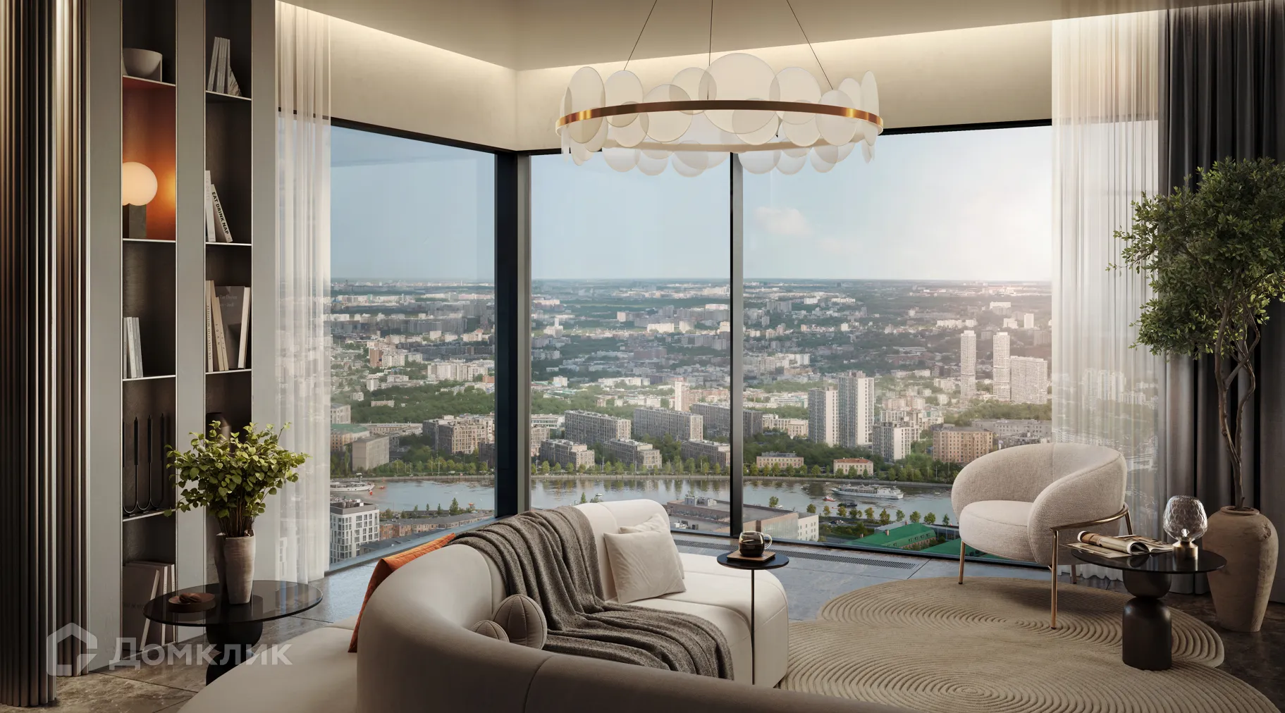 Планировка 3-комнатной квартиры 87.3 м² в ЖК Зе Лот от Аквилон, г. Москва — фото 4