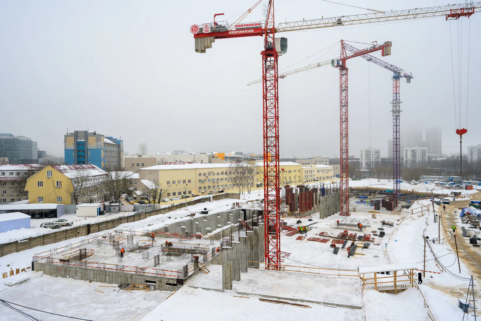 Левел Войковская ход строительства