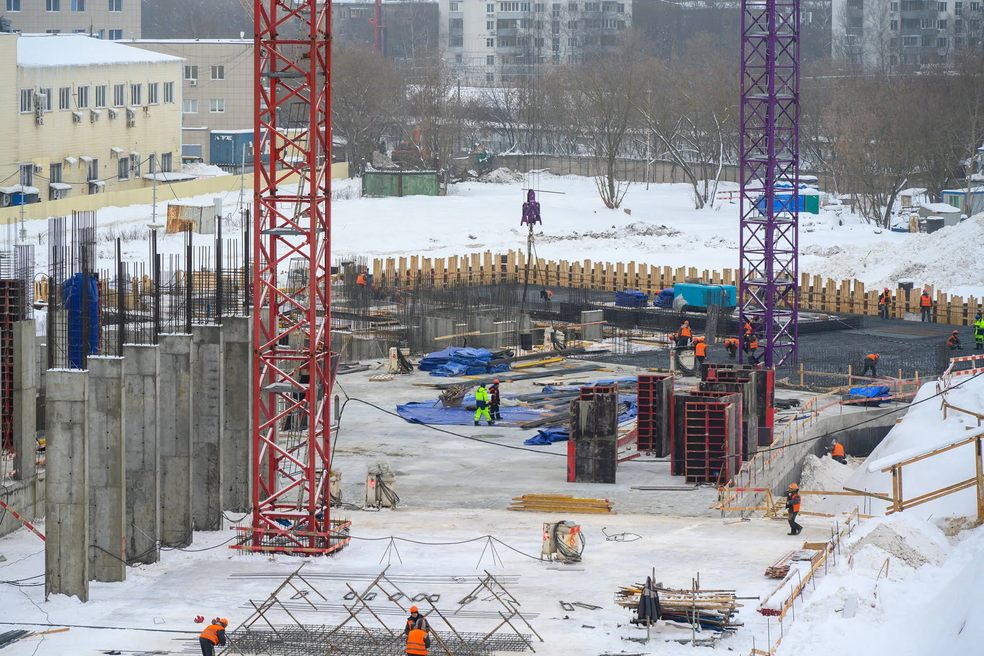 Левел Войковская ход строительства