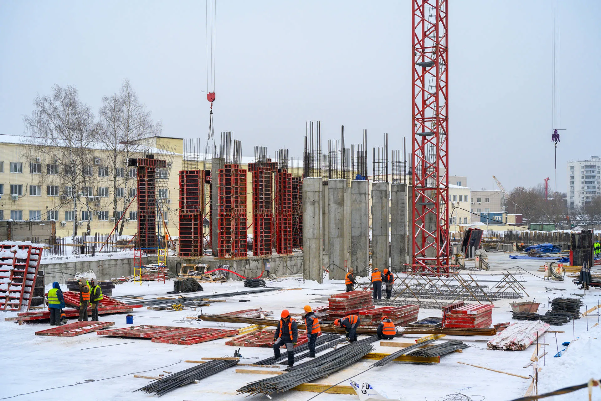 Левел Войковская ход строительства