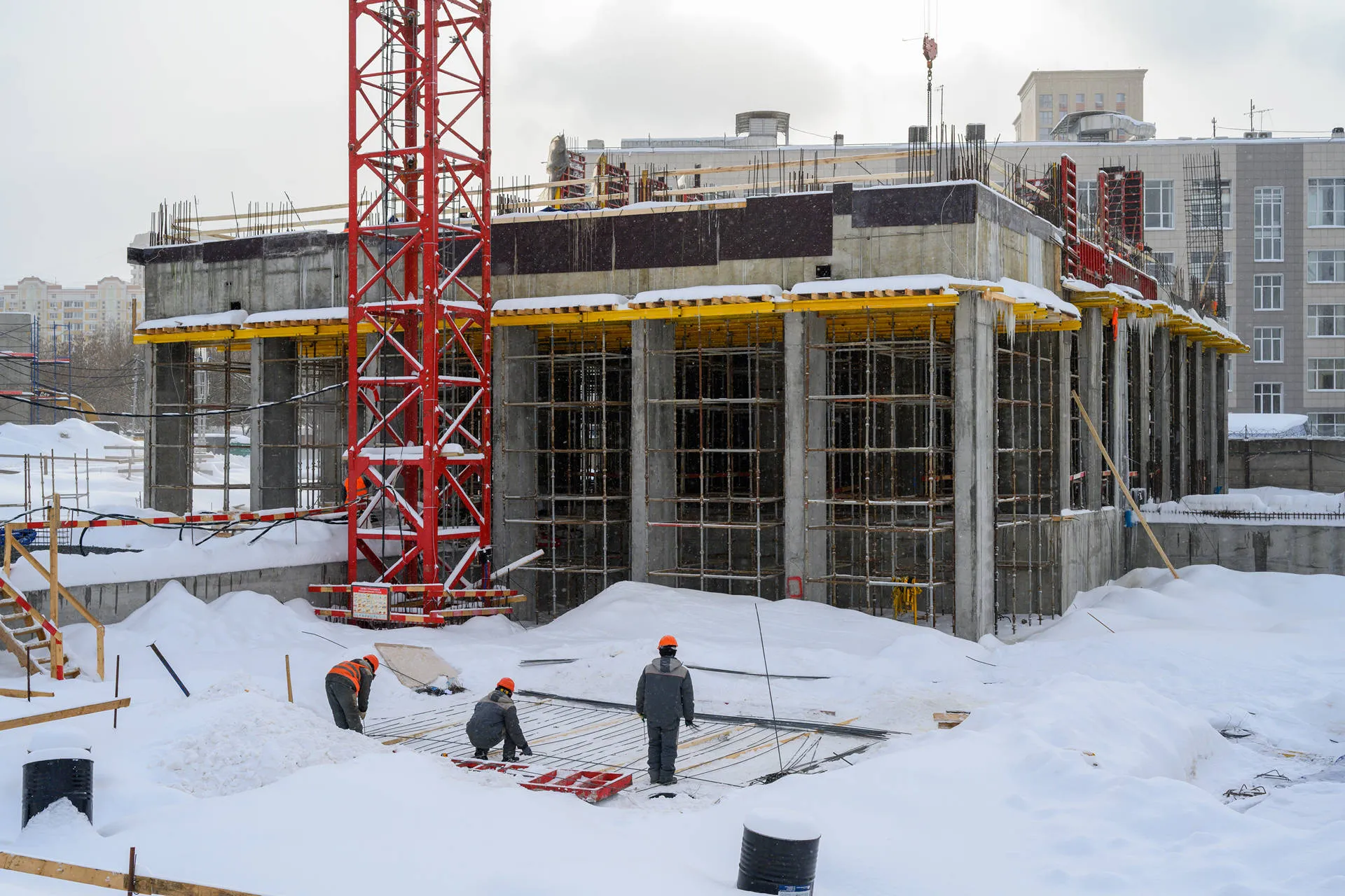 Левел Войковская ход строительства