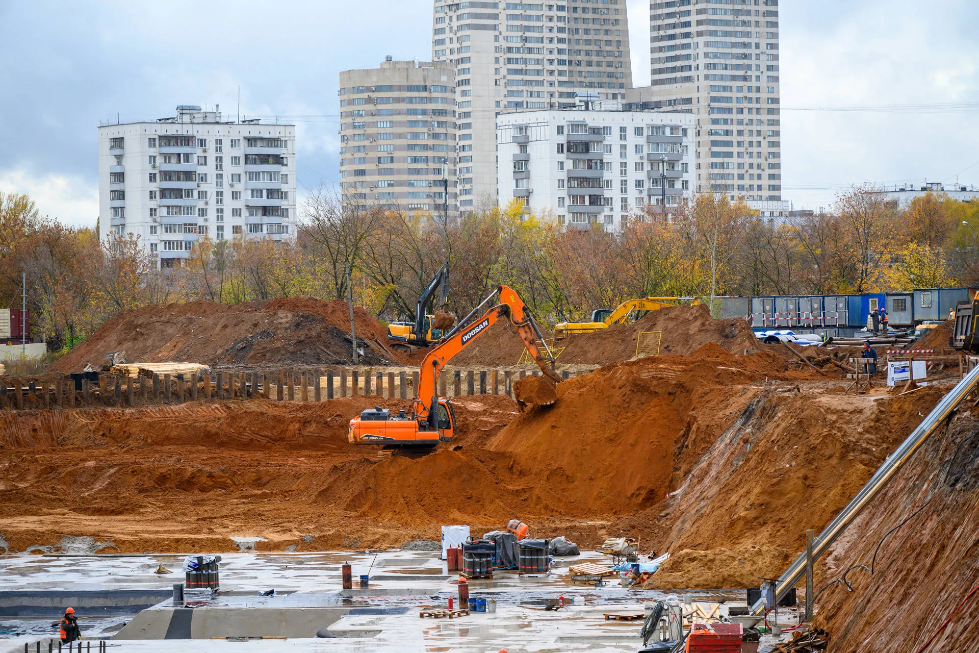 Левел Войковская ход строительства