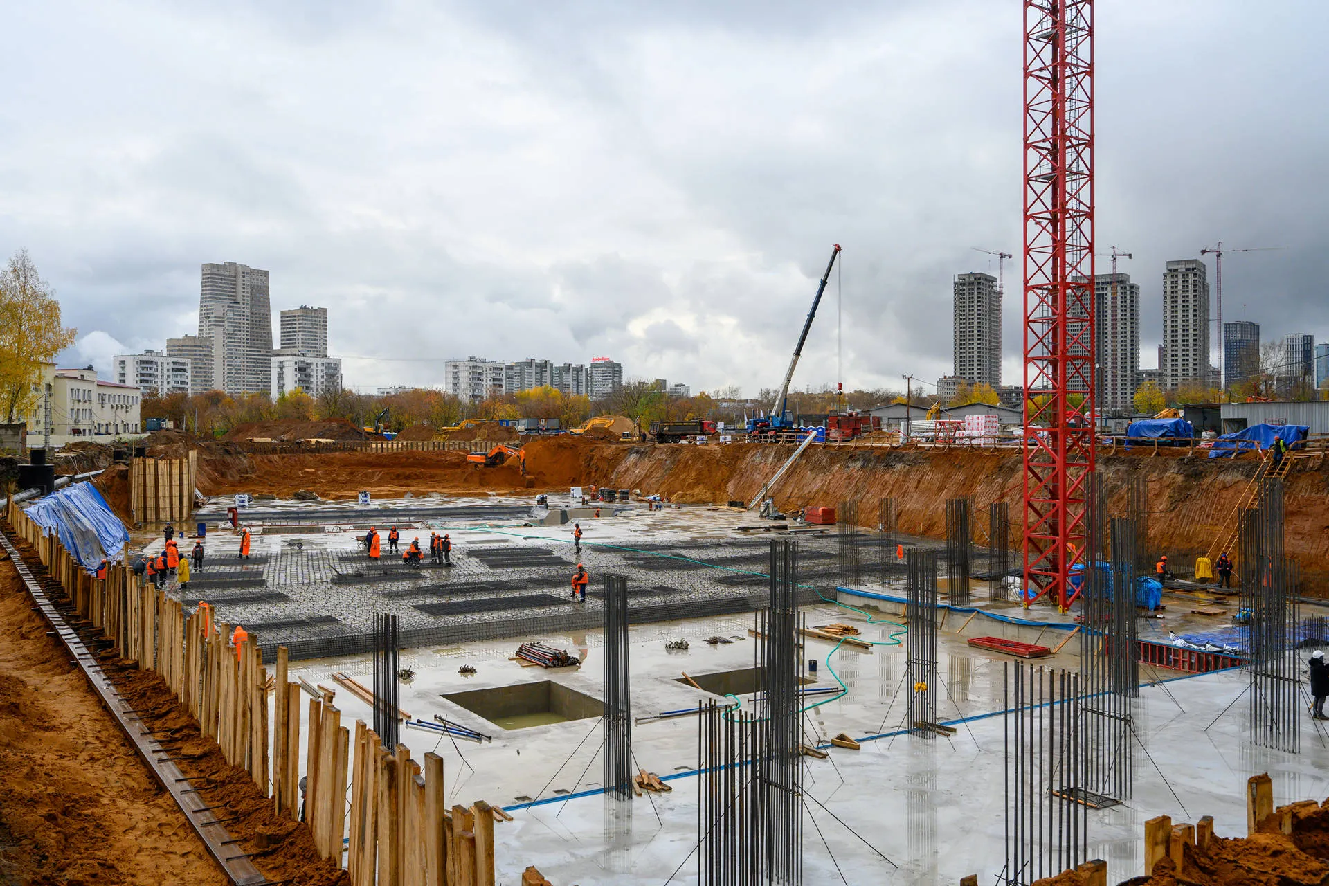 Левел Войковская ход строительства