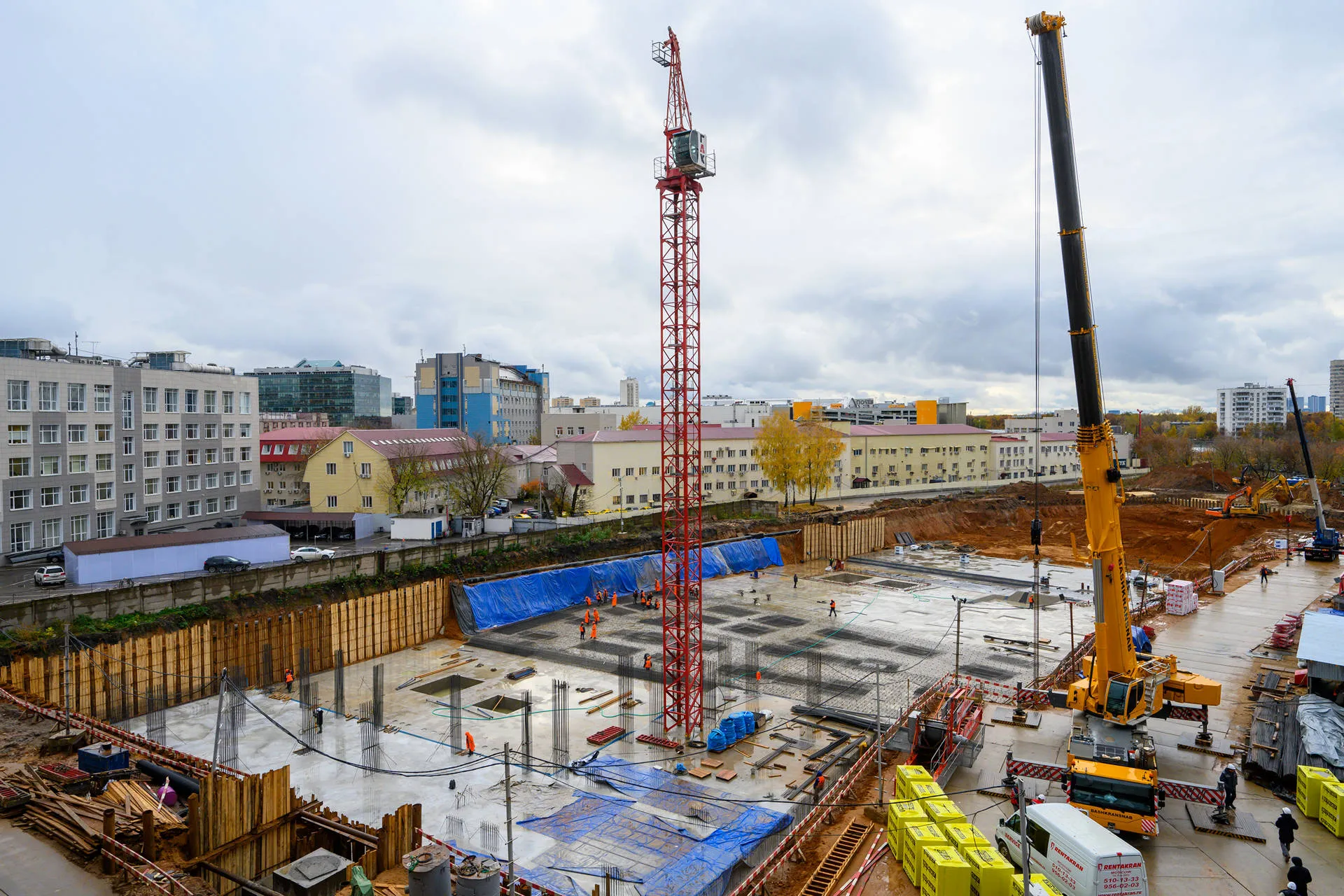 Левел Войковская ход строительства