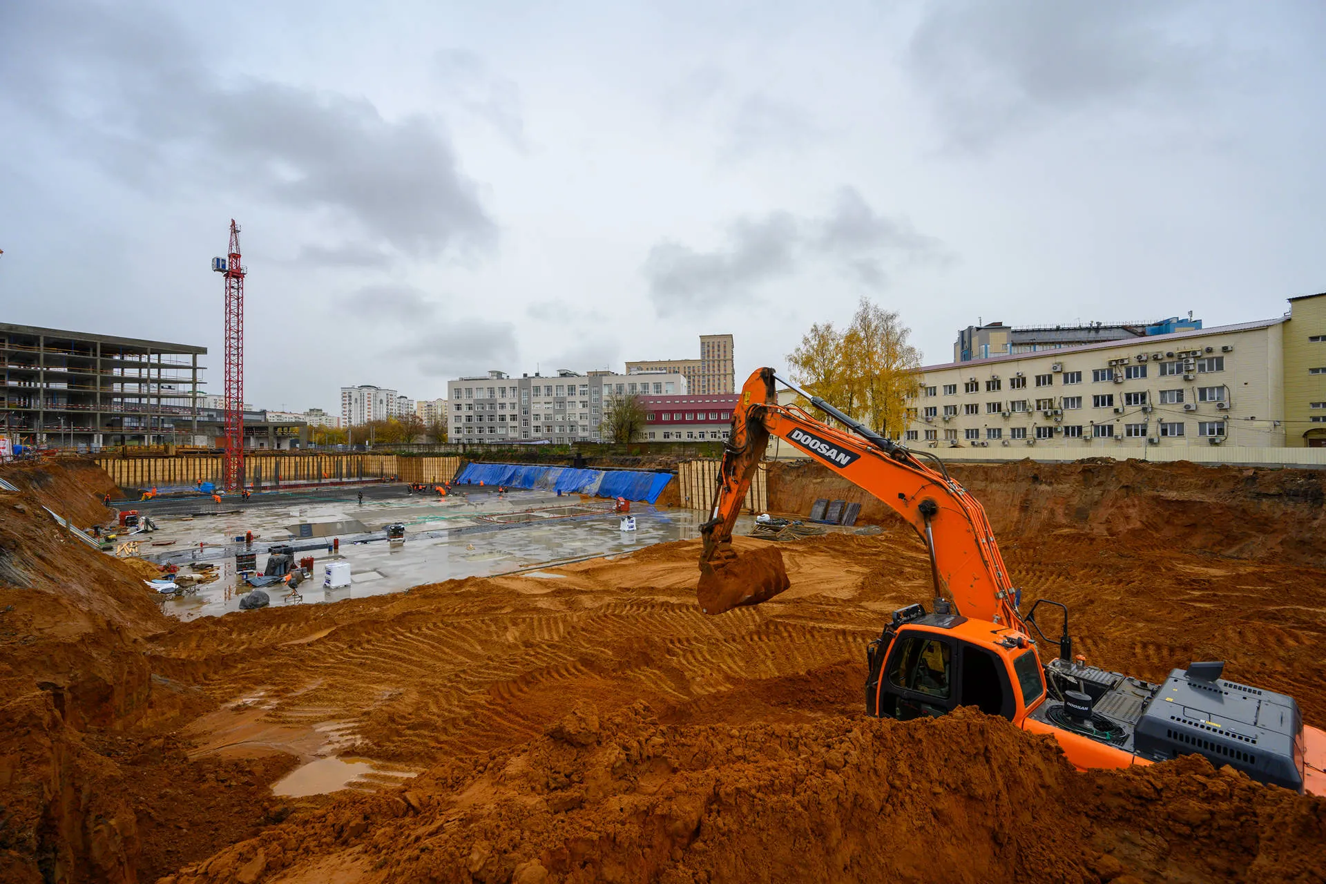 Левел Войковская ход строительства