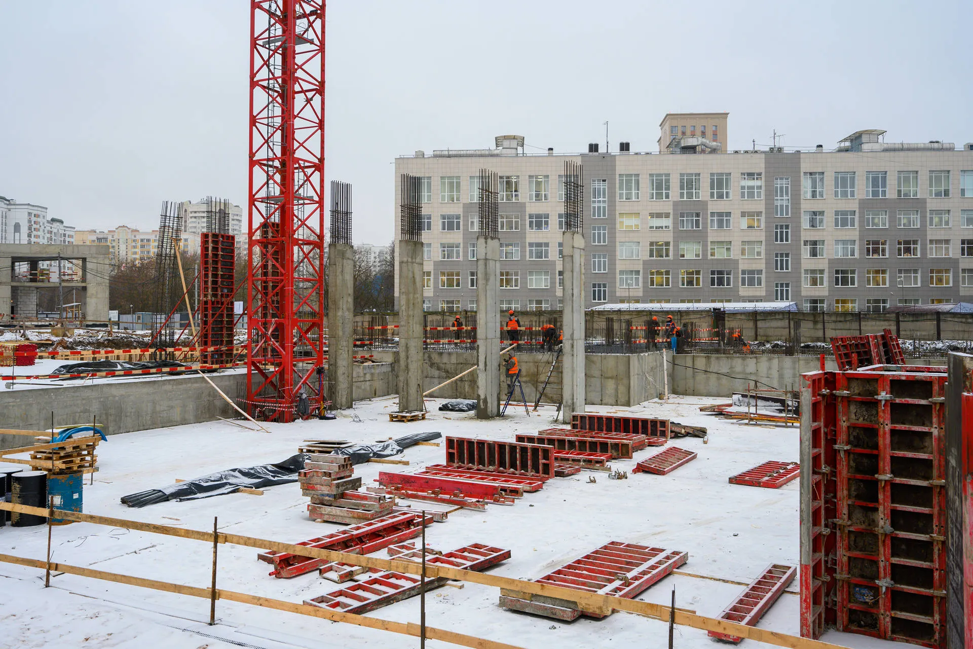 Левел Войковская ход строительства