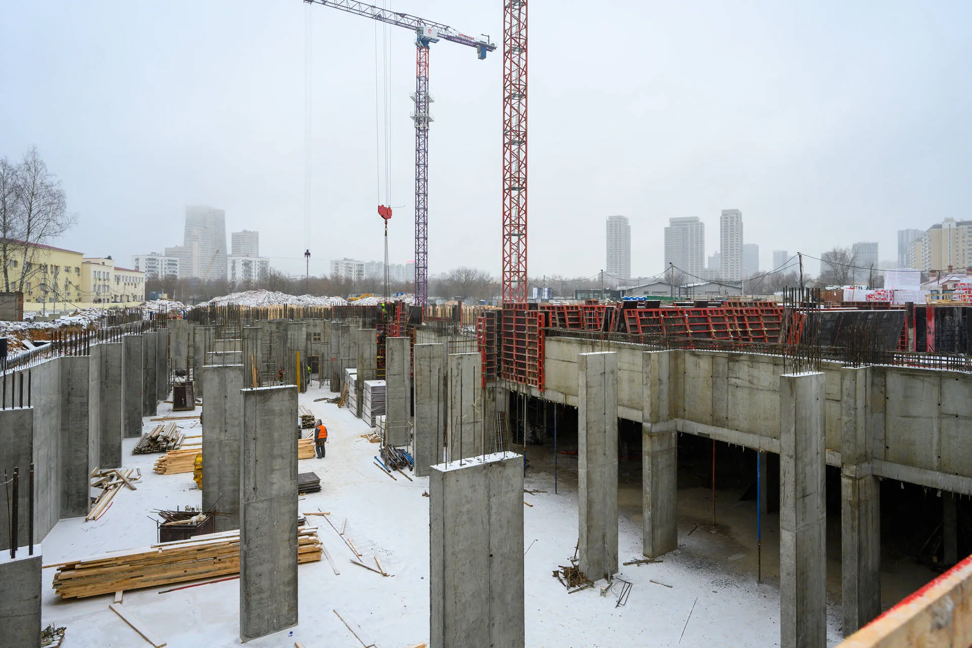 Левел Войковская ход строительства