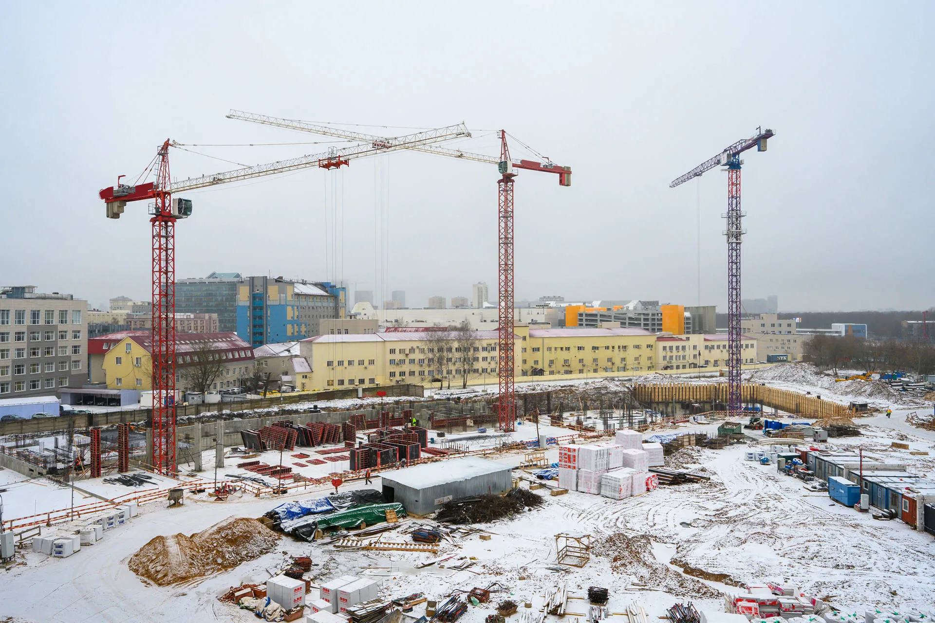 Левел Войковская ход строительства