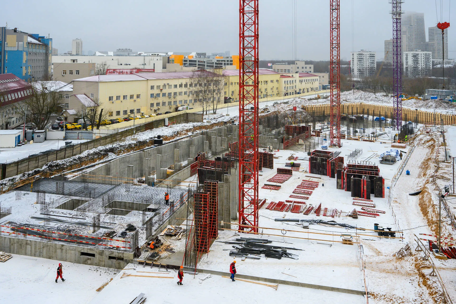 Левел Войковская ход строительства