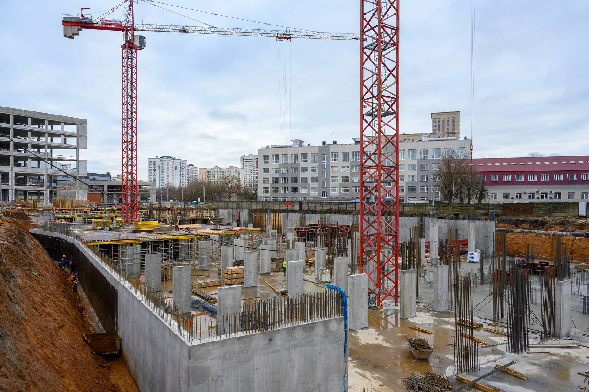 Левел Войковская ход строительства