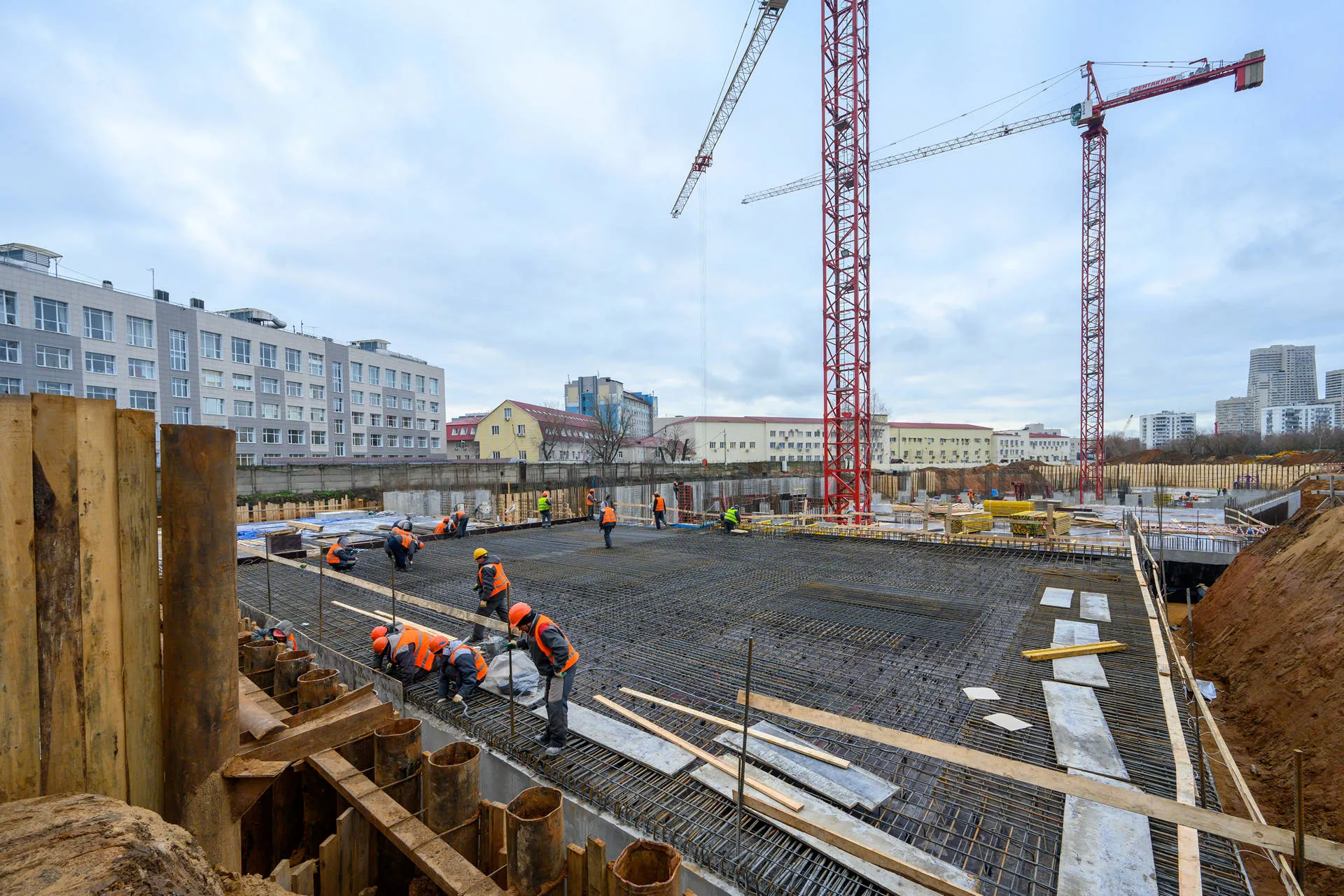 Левел Войковская ход строительства