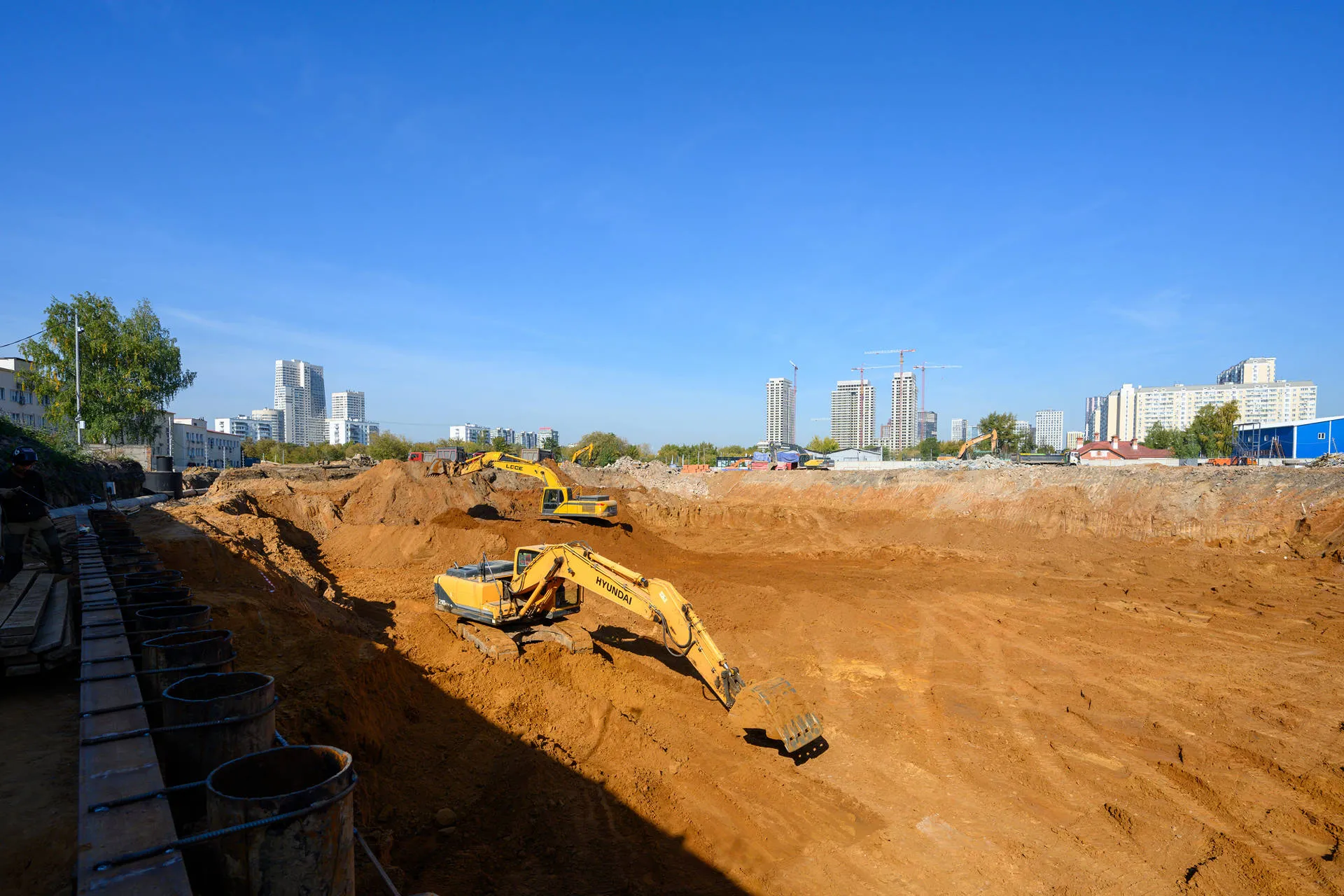 Левел Войковская ход строительства