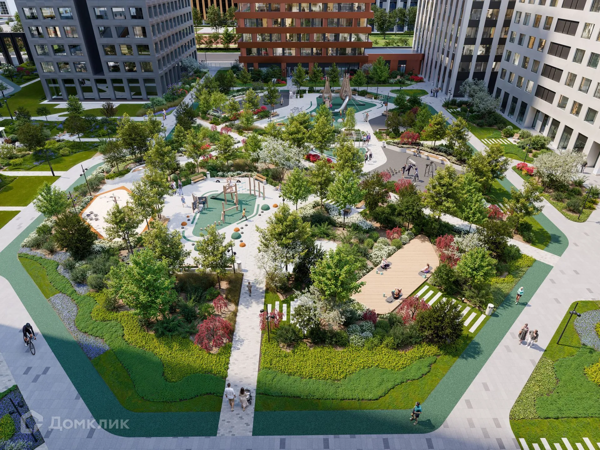 Планировка 2-комнатной квартиры 66.8 м² в ЖК Акценты, г. Москва — фото 14