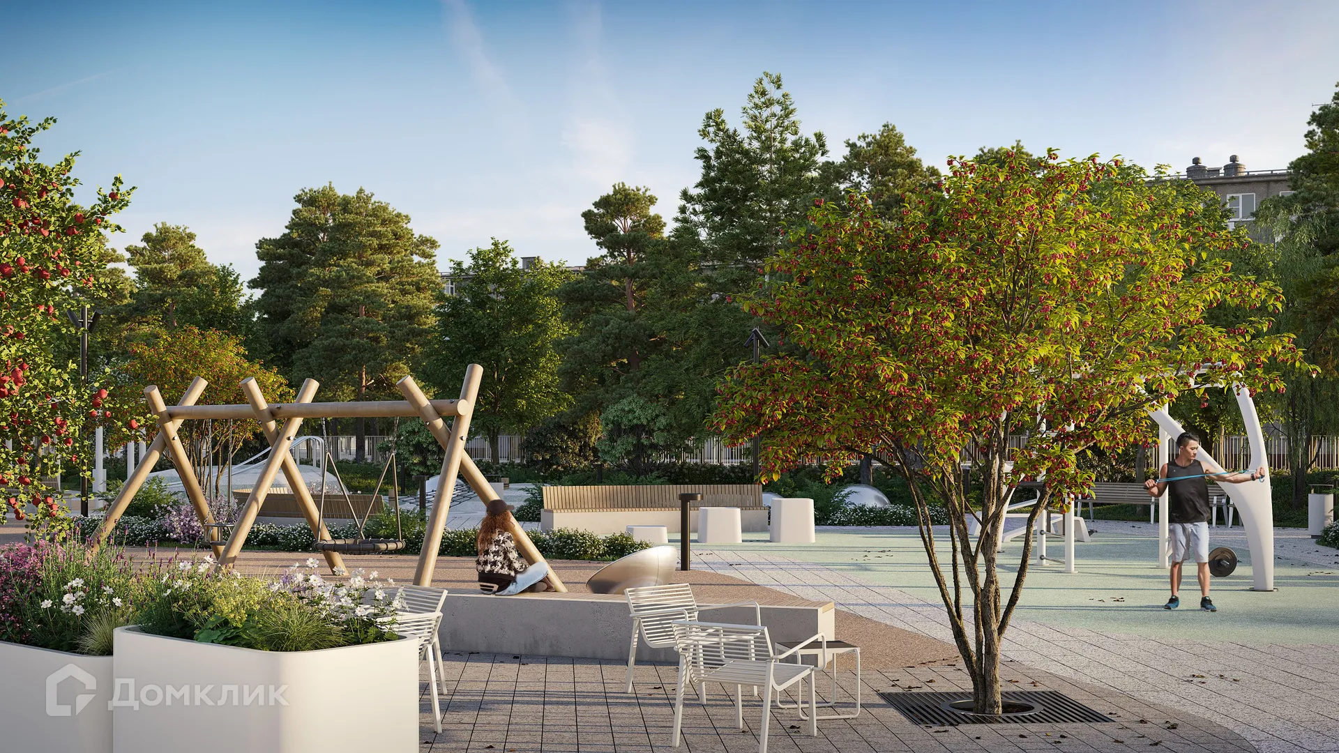 Планировка 3-комнатной квартиры 96.52 м² в ЖК Солос, г. Москва — фото 21