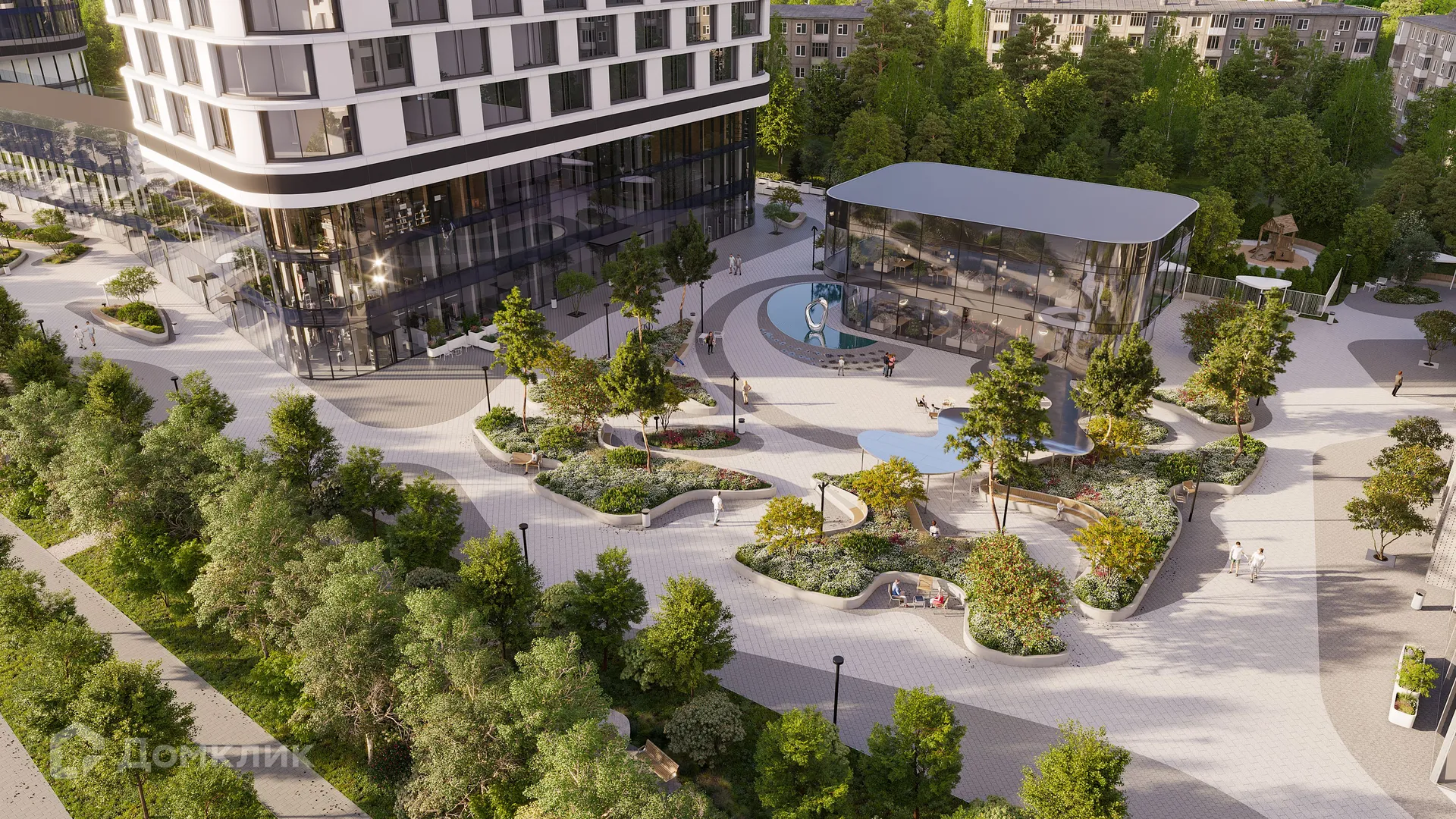 Планировка 3-комнатной квартиры 96.52 м² в ЖК Солос, г. Москва — фото 25