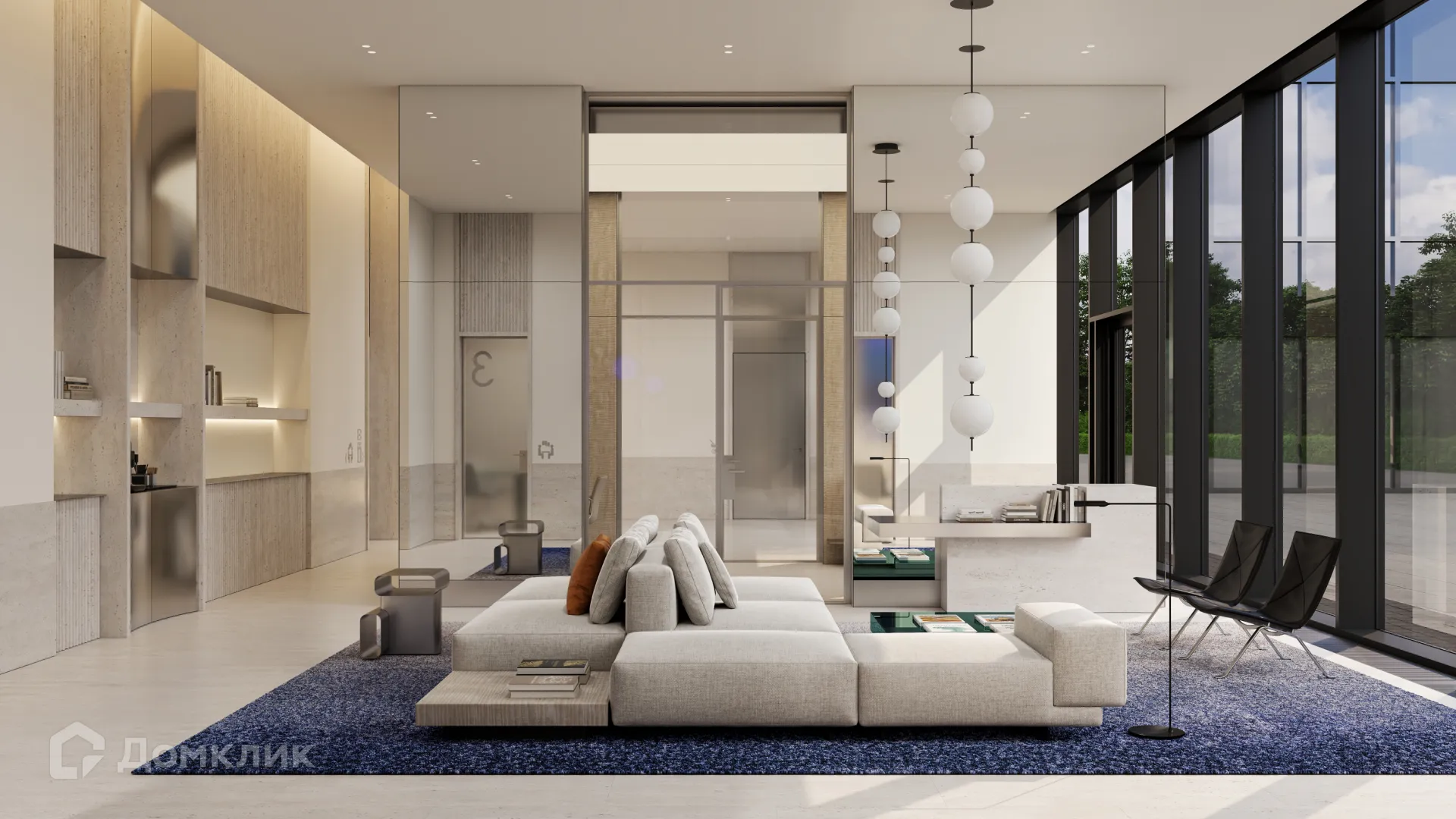 Планировка 3-комнатной квартиры 96.52 м² в ЖК Солос, г. Москва — фото 38