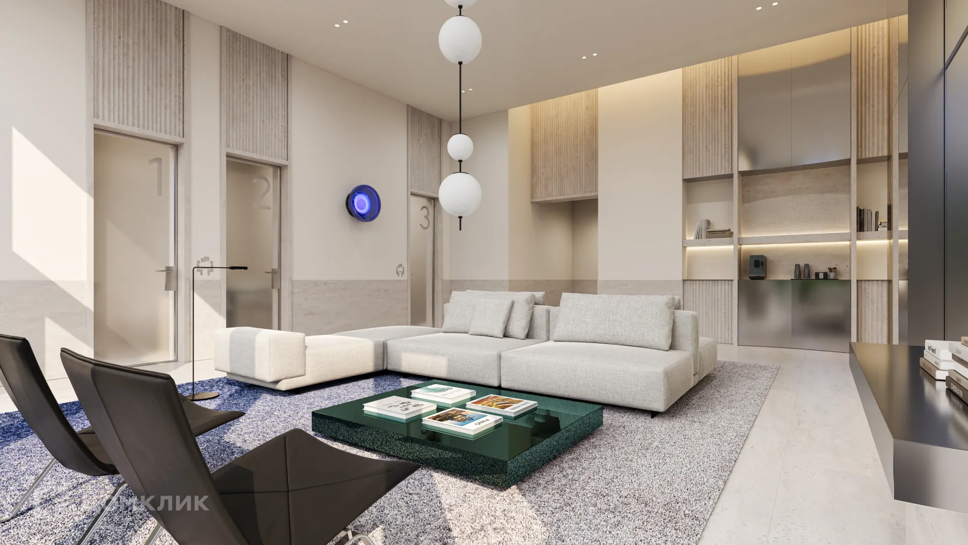 Планировка 3-комнатной квартиры 96.52 м² в ЖК Солос, г. Москва — фото 39