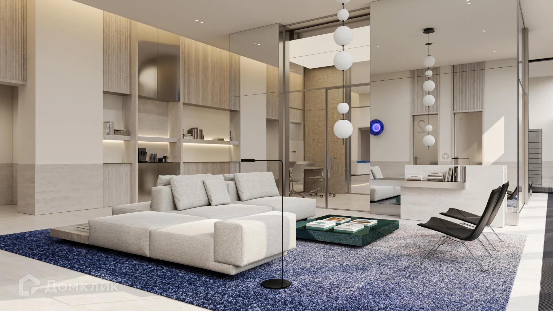 Планировка 3-комнатной квартиры 96.52 м² в ЖК Солос, г. Москва — фото 40