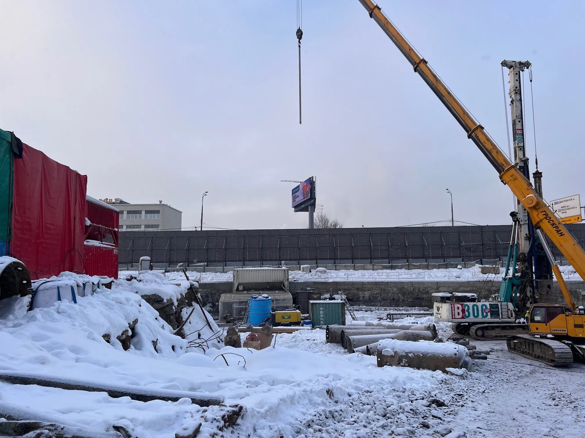 Солос ход строительства