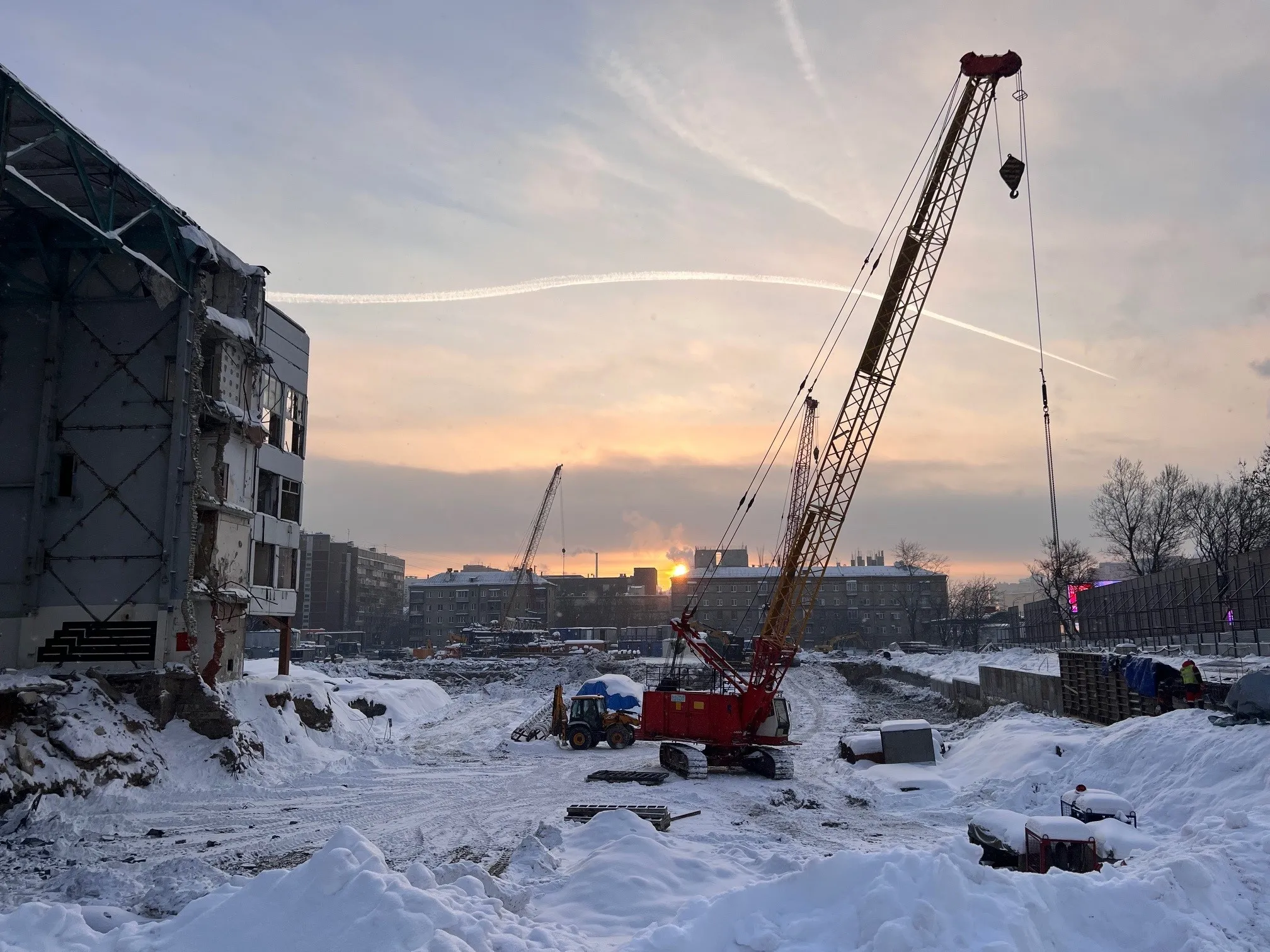 Солос ход строительства