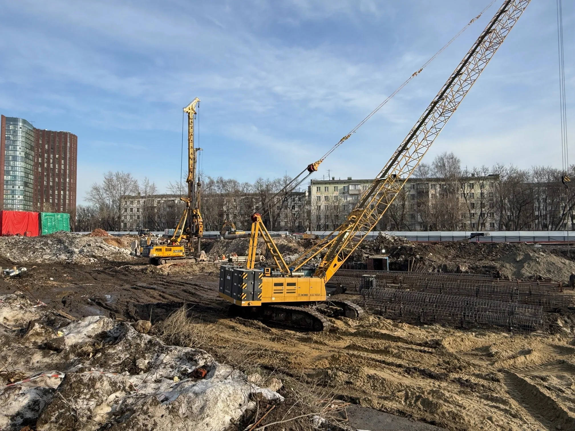 Солос ход строительства